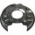 Brake disc splash guard, rear right METZGER for MERCEDES 124 notchback