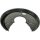 Brake disc splash guard rear left METZGER for AUDI A4 B5