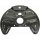Splash plate front brake disc METZGER for VOLVO 740 (744)