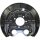 Brake disc splash guard, rear right METZGER for OPEL VECTRA C