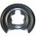 Splash plate rear brake disc METZGER for VOLVO S60 I