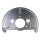 Brake disc splash guard front left METZGER for VW TRANSPORTER T3