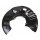 Brake disc splash guard front left METZGER for MERCEDES E-KLASSE (W210)