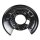Brake disc splash guard rear left METZGER for LAND ROVER DISCOVERY