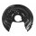 Brake disc splash guard rear left METZGER for VW JETTA IV