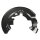Brake disc splash guard front left METZGER for FORD FOCUS III