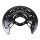 Splash plate rear brake disc METZGER for VW CADDY III