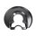 Brake disc splash guard rear left METZGER for VW GOLF IV