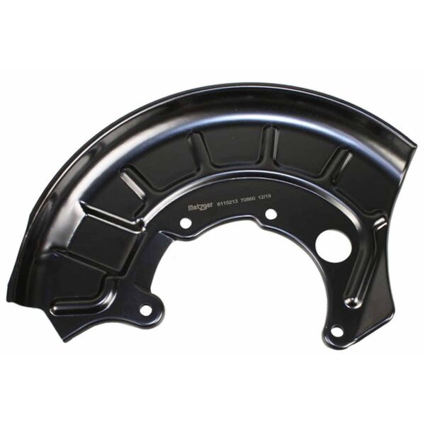 Spray Plate Brake Disc front left sheet steel METZGER for e.g. SEAT IBIZA