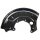 Brake disc splash guard front left METZGER for VW GOLF III