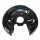 Spray Plate Brake Disc rear left aluminium METZGER for e.g. VW PASSAT