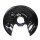 Brake disc splash guard rear left METZGER for VW PASSAT CC