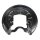 Brake disc splash guard rear left METZGER for SKODA OCTAVIA II