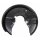 Brake disc splash guard rear left METZGER for AUDI A4 B7