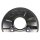 Brake disc splash guard front left METZGER for VOLVO S40 I