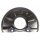 Splash plate front right brake disc METZGER for VOLVO S40 I