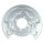 Brake disc splash guard rear left METZGER for TOYOTA AVENSIS notchback