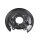 Brake disc splash guard rear left METZGER for TOYOTA COROLLA notchback