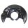 Brake disc splash guard front left METZGER for TOYOTA COROLLA estate