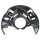 Brake disc splash guard front left METZGER for TOYOTA COROLLA (_E12_)