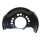 Splash plate front right brake disc METZGER for TOYOTA RAV 4
