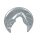 Brake disc splash guard rear left METZGER for CITROËN C8 (EA_)