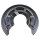 Brake disc splash guard rear left METZGER for RENAULT SCÉNIC II