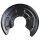 Brake disc splash guard rear left METZGER for RENAULT SCÉNIC II