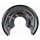 Brake disc splash guard, rear right METZGER for RENAULT SCÉNIC II