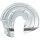Brake disc splash guard, rear right METZGER for CITROËN C5 I