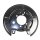 Brake disc splash guard rear left METZGER for NISSAN QASHQAI /