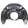 Spray Plate Brake Disc front left sheet steel METZGER for TOYOTA YARIS