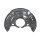 Splash guard front right brake disc METZGER for TOYOTA YARIS (_P13_)