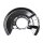Brake disc splash guard front left METZGER for TOYOTA YARIS (_P1_)