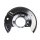 Brake disc splash guard front left METZGER for TOYOTA YARIS (_P1_)