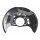 Brake disc splash guard front left METZGER for TOYOTA RAV 4