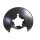 Splash plate rear brake disc METZGER for DAILY III