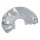 Brake disc splash guard front left METZGER for VW POLO Coupe