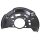 Splash plate front right brake disc METZGER for TOYOTA RAV 4