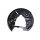 Brake disc splash guard, rear right METZGER for AUDI A3 Cabriolet