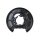 Brake disc splash guard, rear right METZGER for MERCEDES A-KLASSE (W168)