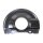 Brake disc splash guard front left METZGER for LANCER VIII