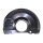 Brake disc splash guard front left METZGER for LANCER VIII