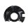 Brake disc splash guard front left METZGER for MATRIX (FC)