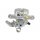 Brake Caliper rear left with locking METZGER for e.g. OPEL ASTRA