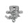 Rear left brake calliper METZGER for OPEL ASTRA G
