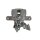 Brake Caliper rear left with locking METZGER for e.g. RENAULT CLIO