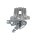 Rear right brake calliper METZGER for VW CADDY III