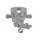 Rear right brake calliper METZGER for VW PASSAT B3/B4