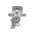Rear right brake calliper METZGER for OPEL CORSA E